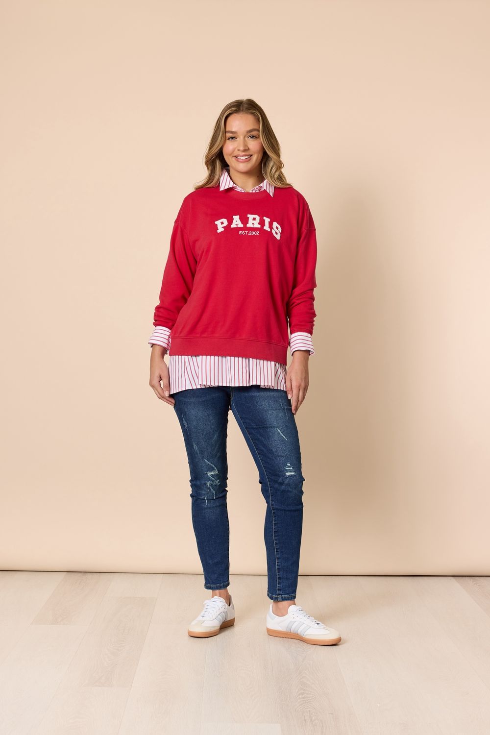 Paris Sweatshirt Red