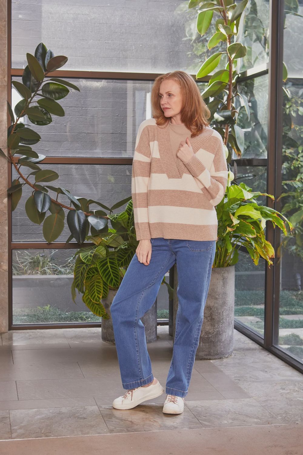 Morieux Oat/Ivory Chunky Oversized Sweater