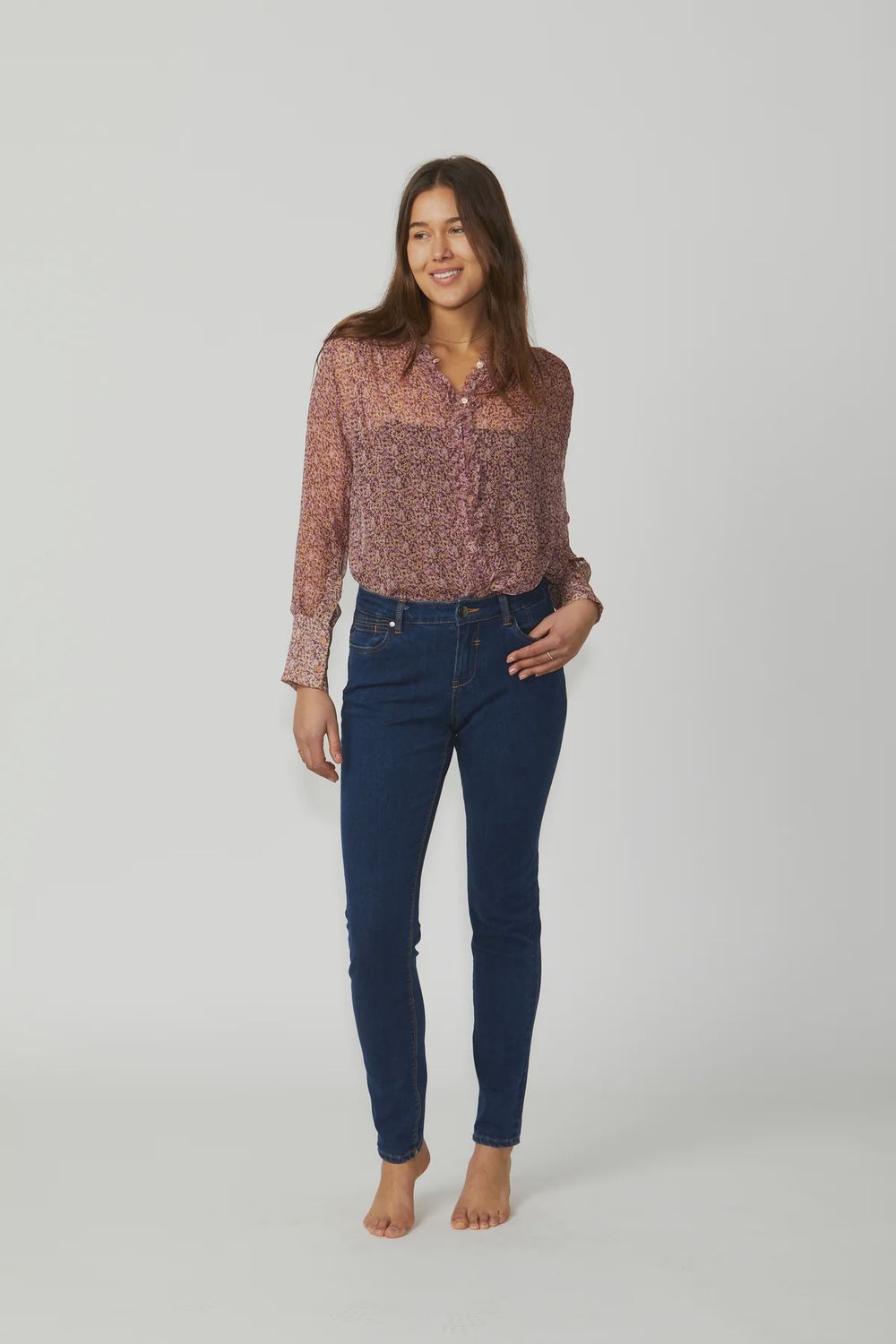 Gade High Rise Straight Leg Jean