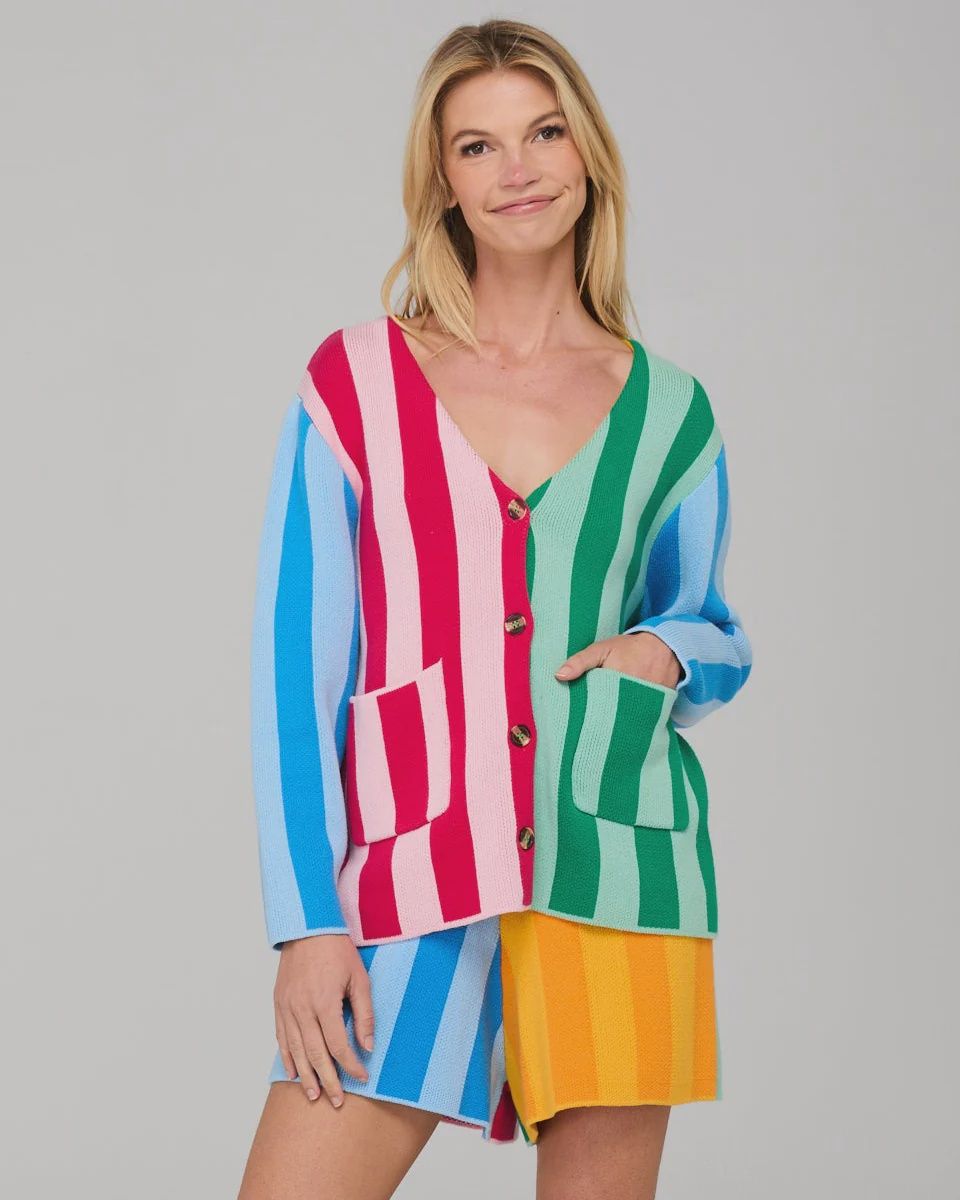 Rainbow Stripe Cardigan
