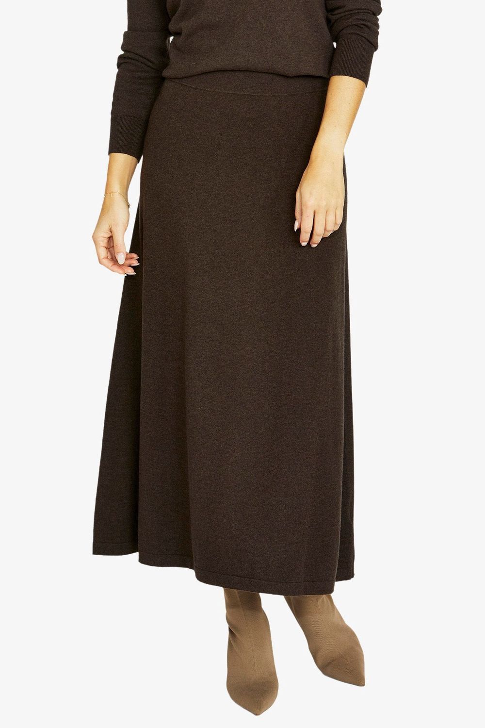 Choc Marle A-Line Skirt