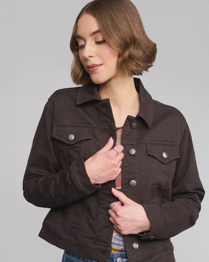 Rider Denim Jacket Chocolate