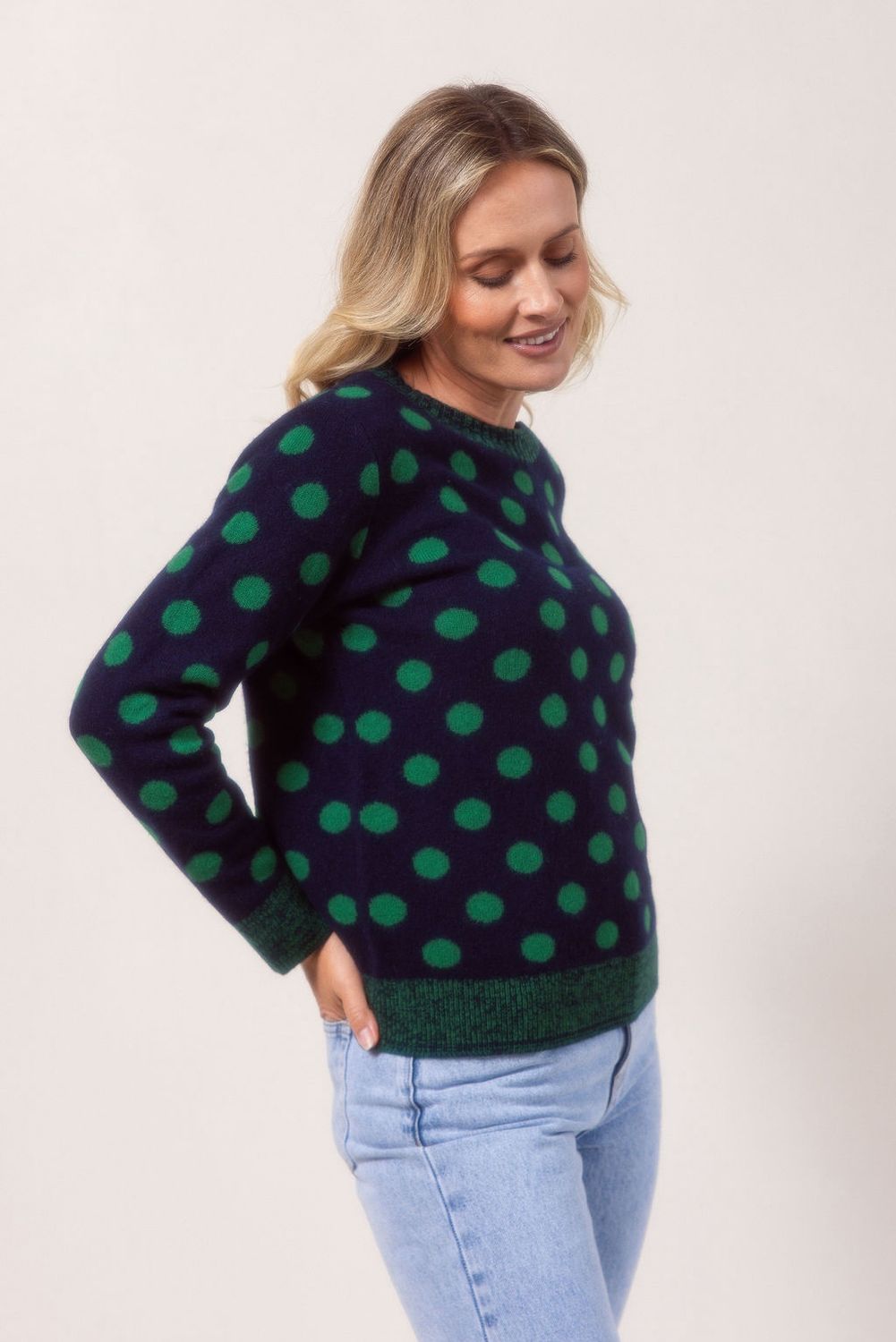 Cashfeel Merino Wool Spot Sweater