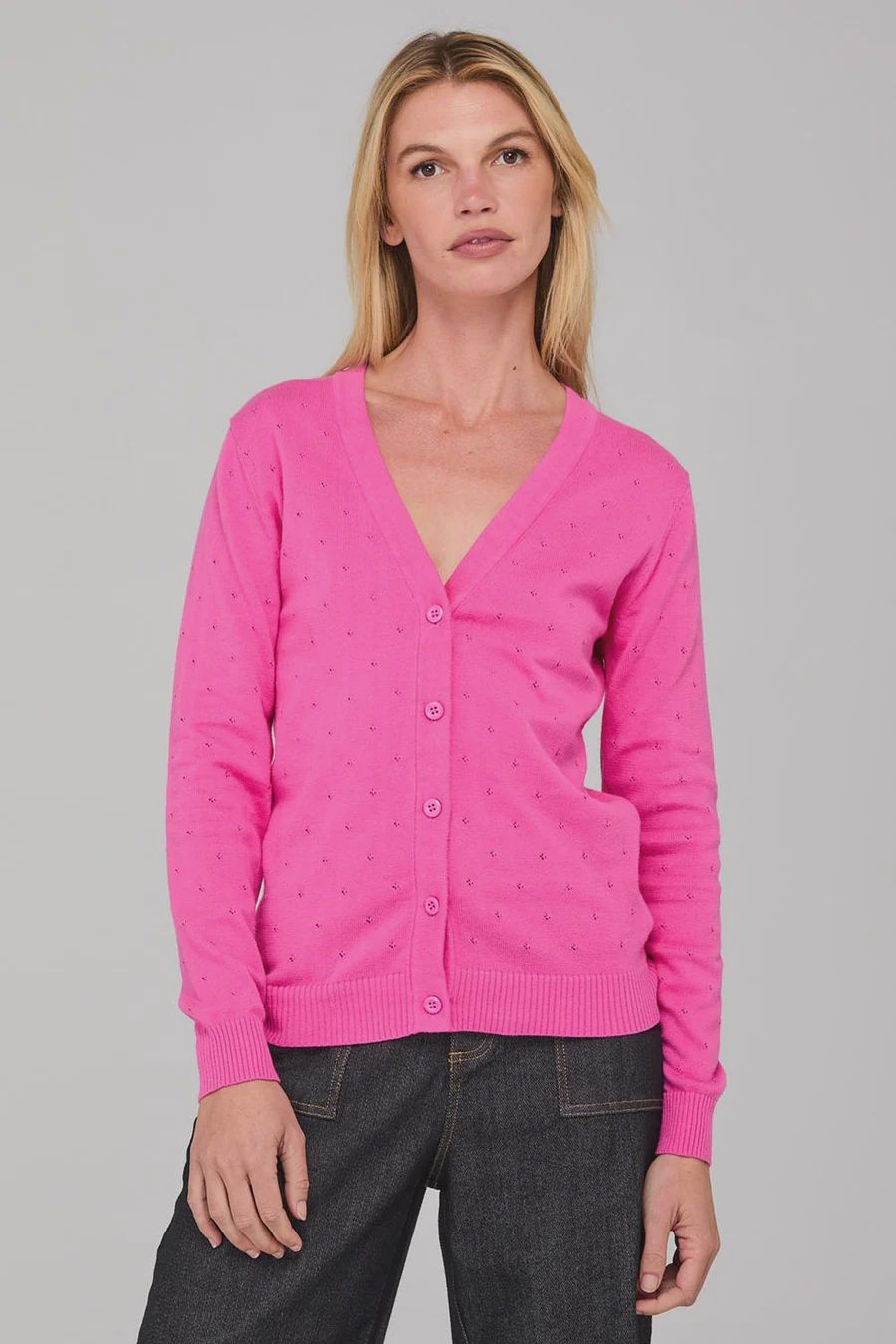 Lora Cardigan Deep Pink