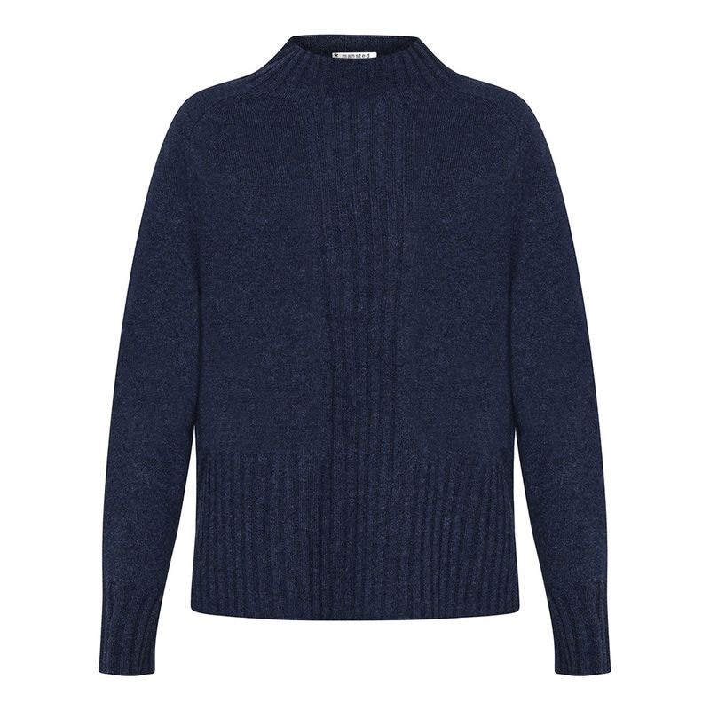 Hay Yak Blend Funnel Neck Soft Blue