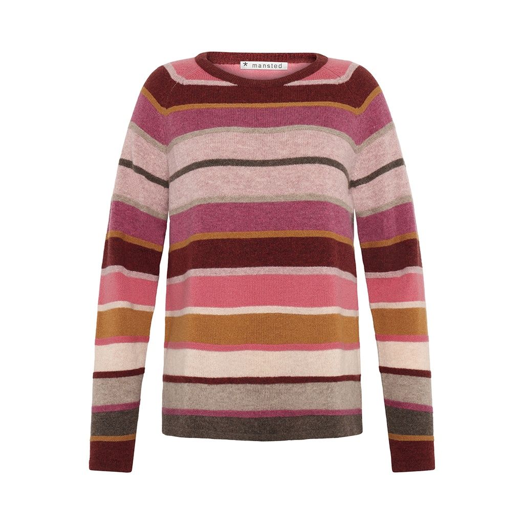 Aline Lambswool Stripe Crew Spice