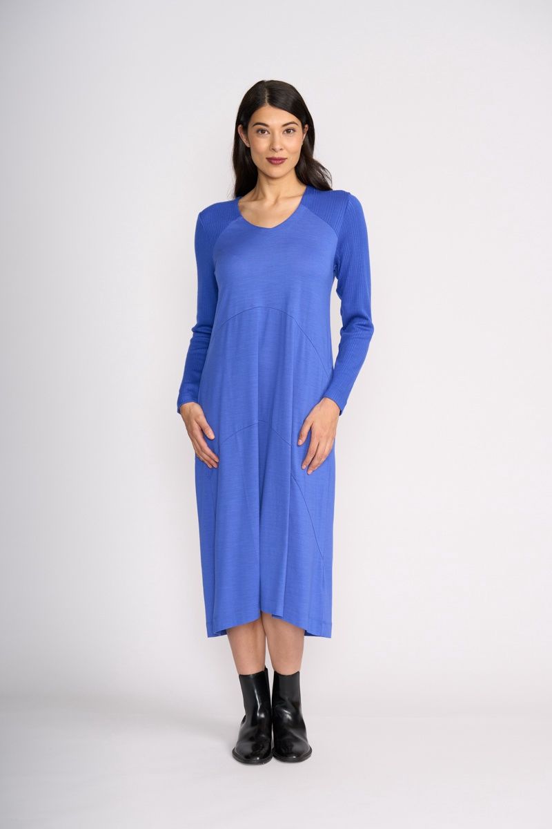 Upper Cut Dress Electric Blue