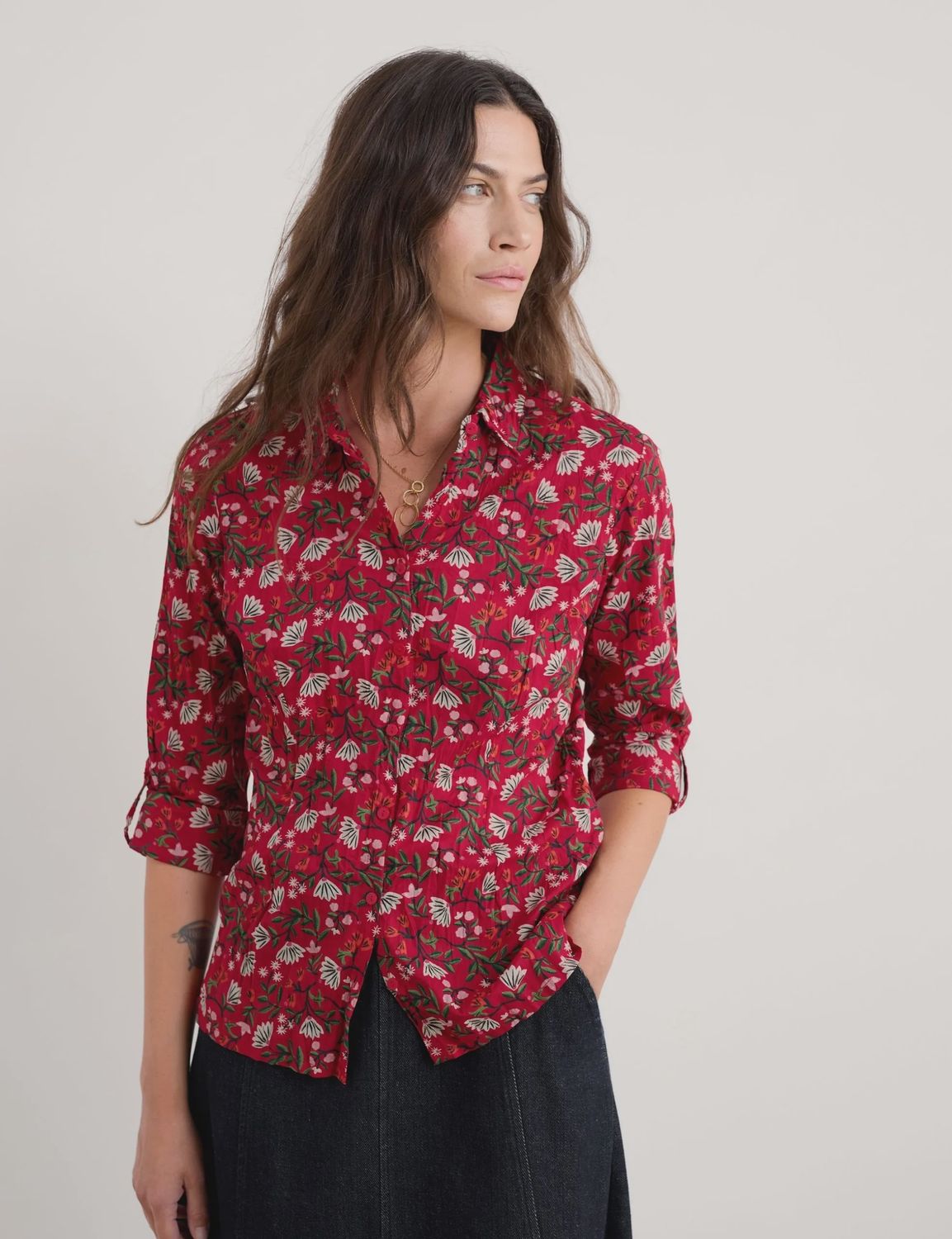 Larissa Shirt Winter Wildflower Camine