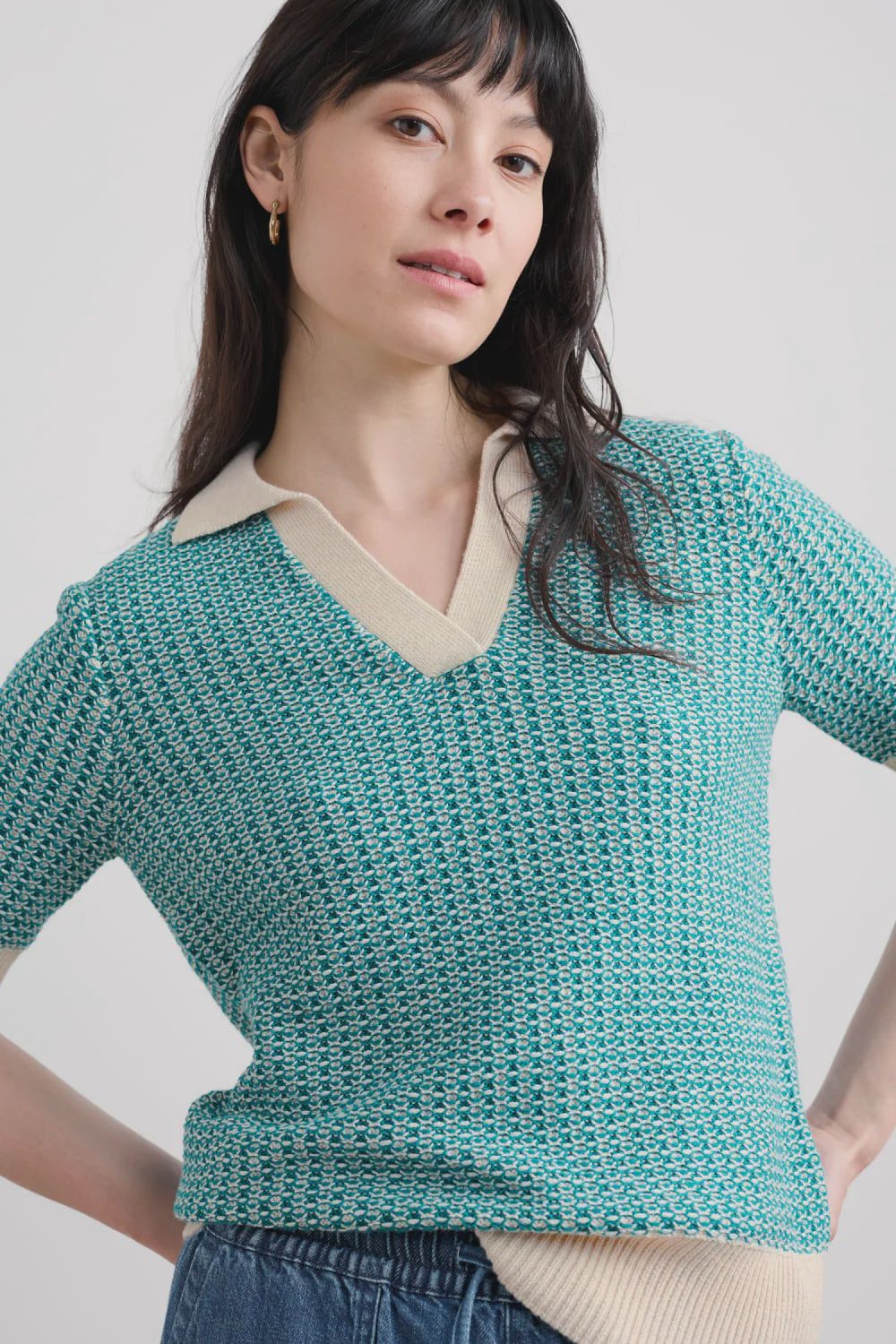 Reed Bunting Top -  Downwind Chalk Emulsion