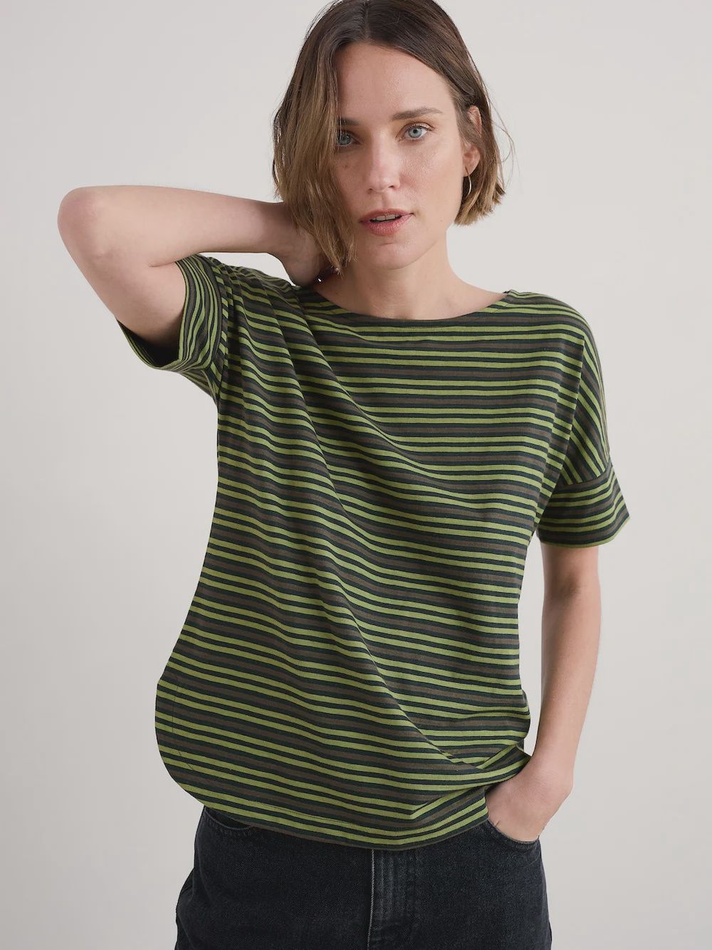 Bryher View T-shirt - Pellitras Maritime Aloe