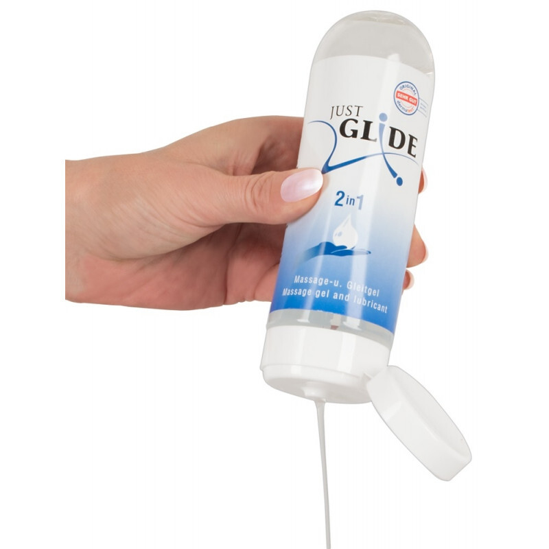 Just Glide 2 in 1 * Massage gel & Lubricant * Water Based lube 200 ml