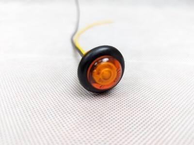 Amber 3/4" Omni-Directional LED Front Clearance and Side Marker Light