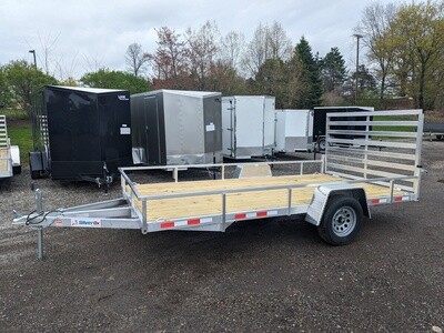 SILVER OX 7X14 ALUMINUM SINGLE AXLE UTILITY TRAILER