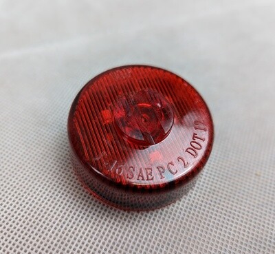 2" ROUND LED CLEARANCE / MARKER LIGHT PC RATED RED