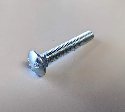 3/8 in.-16 x 2-1/2 in. Grade A Zinc Plated Steel Carriage Bolt
