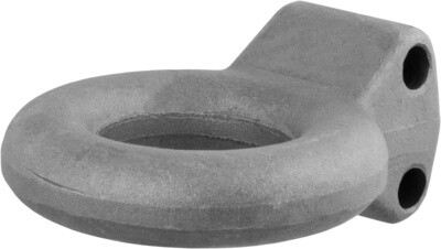 CURT Pintle Lunette Ring; 3 Inch Inside Diameter; Use With Curt 48610 and 48650; 24000 Pound Gross Trailer Weight; Raw