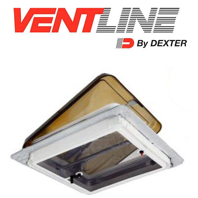 Ventline E-Z Lift Ventadome Trailer Roof Vent - Manual Lift - 14-1/4&quot; x 14-1/4&quot; - Smoke