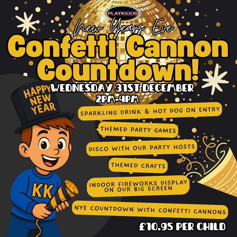 NYE Confetti Cannon Countdown