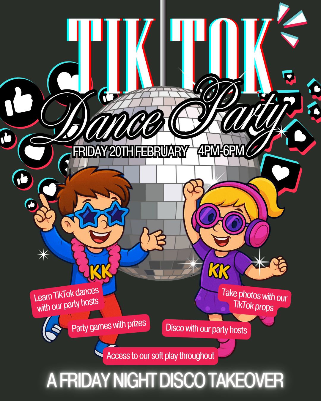 TikTok Dance Party : A Friday Night Disco Takeover