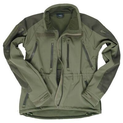 SOFTSHELL JAKNA MIL-TEC PLUS OLIV