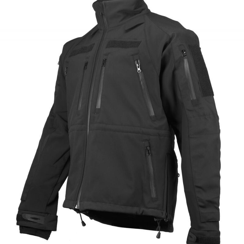 SOFTSHELL JAKNA MIL-TEC PLUS ČRNA