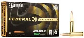 NABOJ FEDERAL 6,5 CREEDMOOR 140GR SIERRA MATCH KING HIBRID VLD SMK