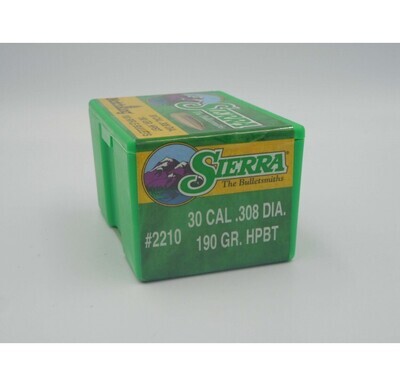 SIERRA BULLETS .308 190 GRS HPBT MATCHING