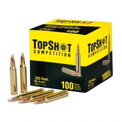 RIFLE CARTRIDGES .223 REMINGTON TOPSHOT 55 GRS