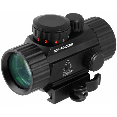 RDEČA PIKA UTG 3,8" DOT SIGHT ITA Red/Green  CIRCLE, W/INTEGRAL QD MOUNT