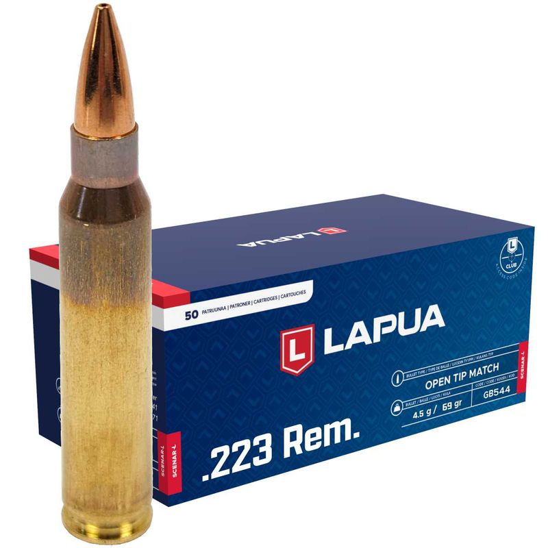 NABOJ LAPUA .223 REM. 69gr FMJ  OPEN TIP MATCH 50/1