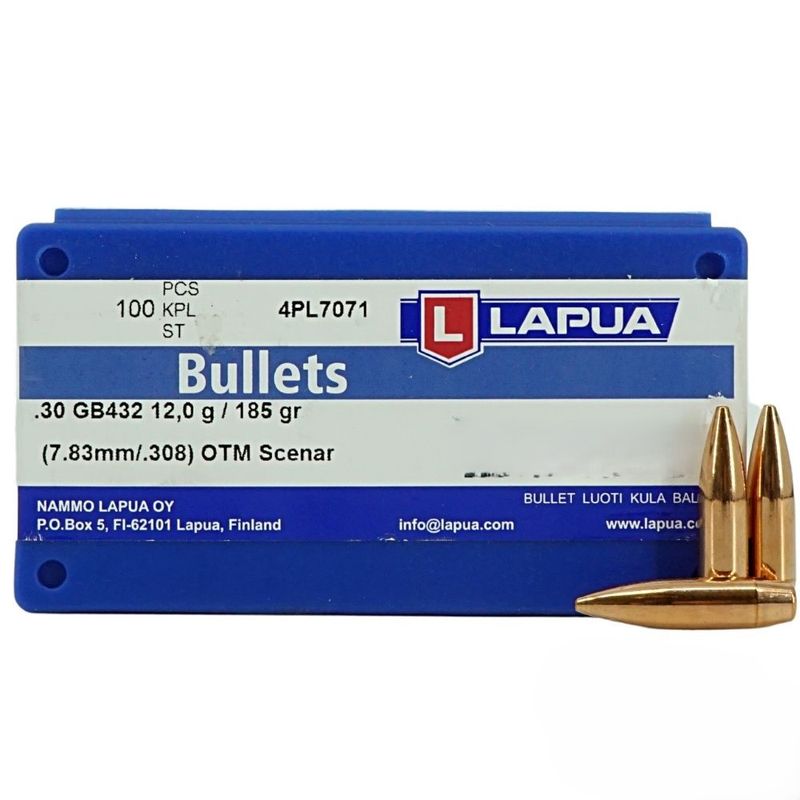 KROGLE LAPUA .308  OTM - SCENAR  GB 432 /185 GR