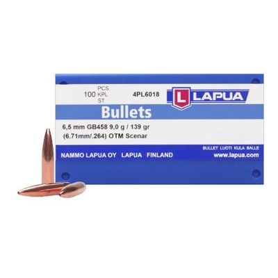 LAPUA BULLETS  6,5 mm SCENAR - OTM GB458 /139 GR