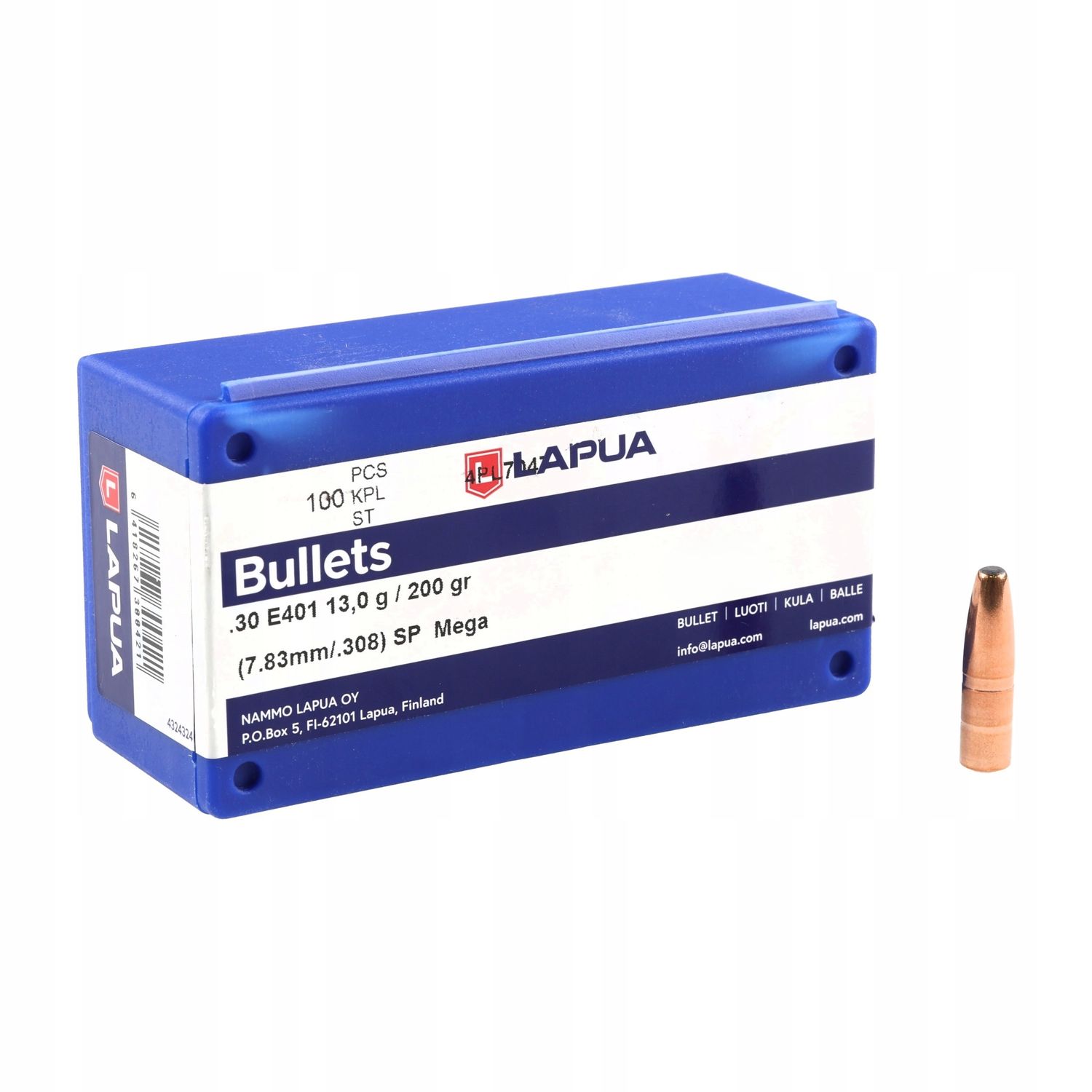 LAPUA BULLETS .308 SP MEGA  E401/200 GR