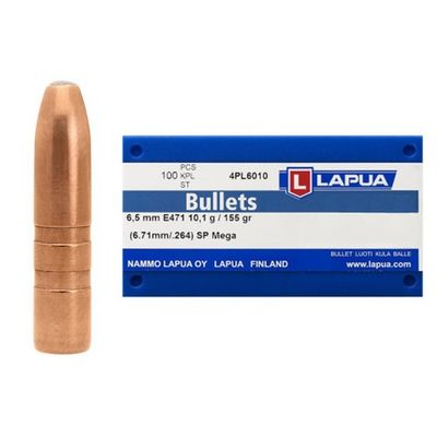 LAPUA BULLETS  6,5 MM  SP MEGA  E471 / 156 GR