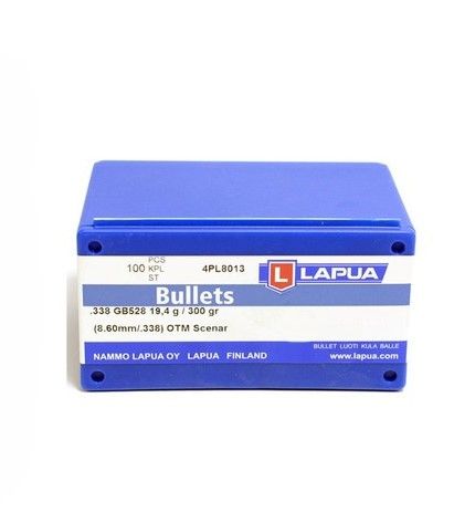 LAPUA BULLETS .338 OTM SCENAR GB528 /300 GR