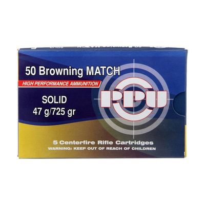 NABOJ PPU .50 BROWNING MATCH SOLID