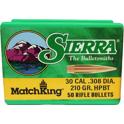 SIERRA BULLETS .308 210 GR HPBT MATCHING