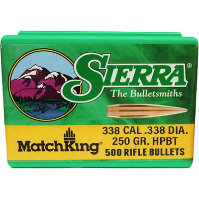 SIERRA BULLETS .338 LAPUA MAGNUM 250 GR HPBT MATCHING