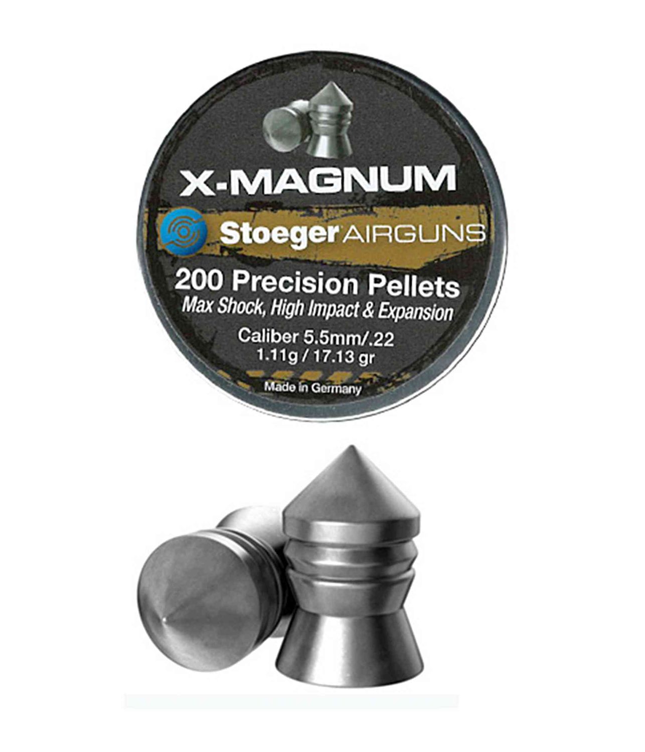H&N STOEGER X-MAGNUM DIABOLE MAX SHOCK kal. 5,5 mm 1,11 g