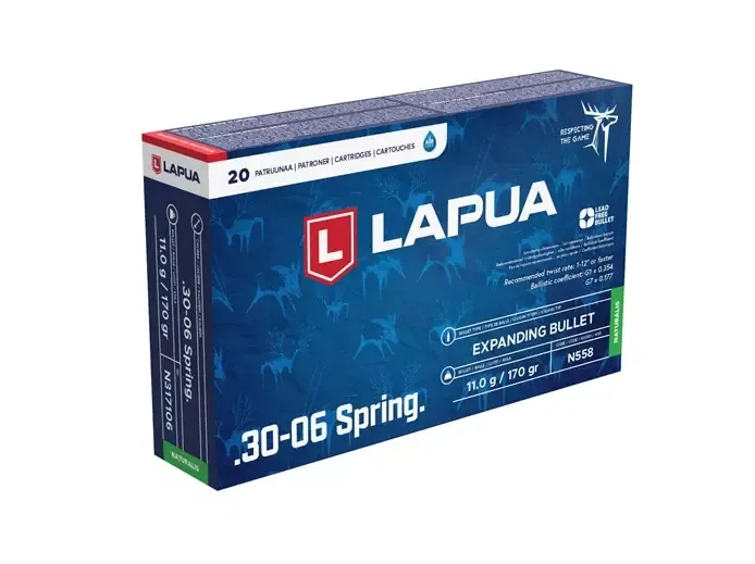 BULLETS LAPUA .30-06 SPRING. NATURALIS EXPANDING BULLET 11g/170gr N558