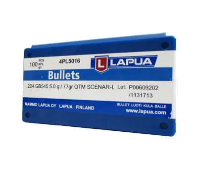 KROGLE LAPUA.224/5,69 mm  OTM L - SCENAR GB545 / 77 GR
