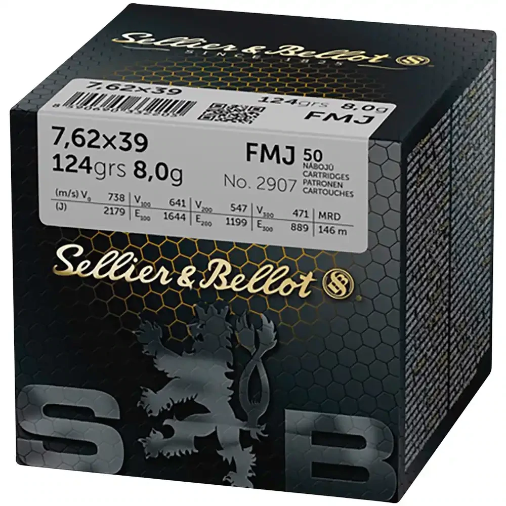 NABOJ SELLIER & BELLOT 7,62 x 39 FMJ 124 GRS 50/1