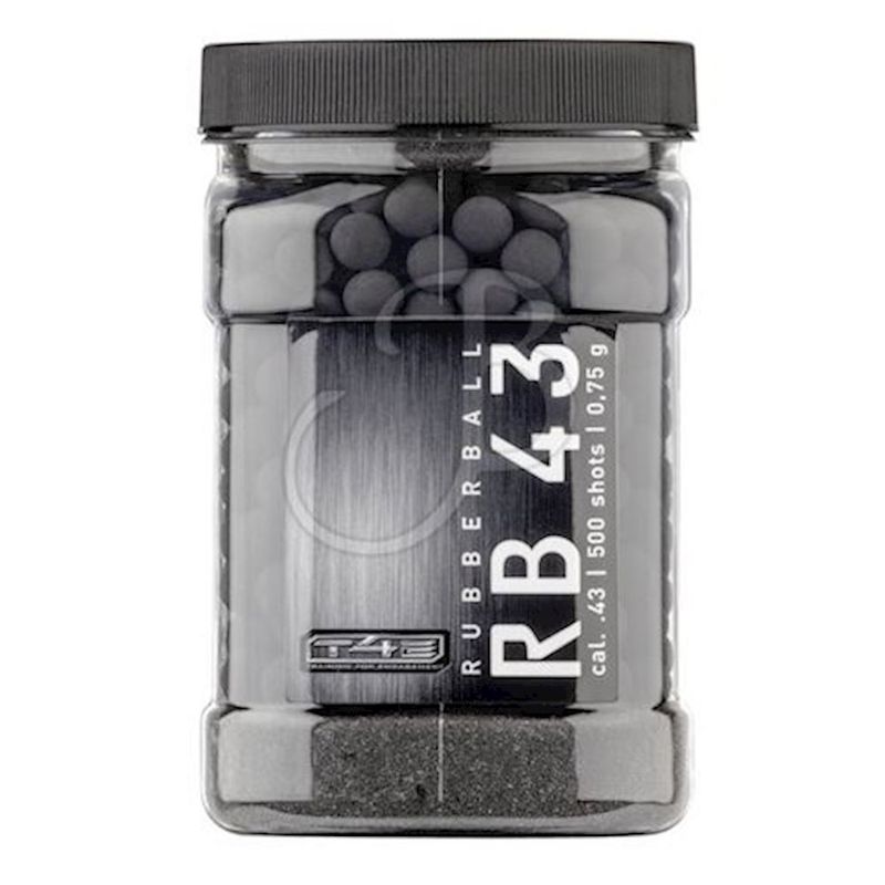 T4E RUBBERBALL RB 43 kal. 43 GUMJASTE KROGLICE