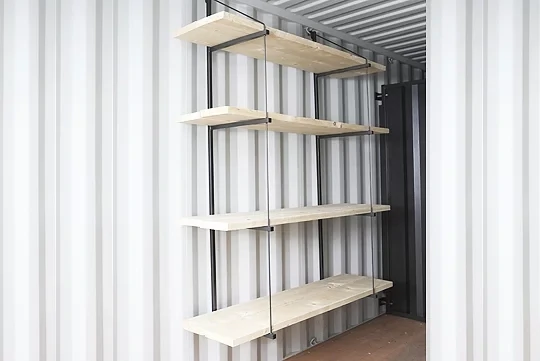 4-Tier Shipping Container Shelving Brackets for Sale | Coast Containers ...