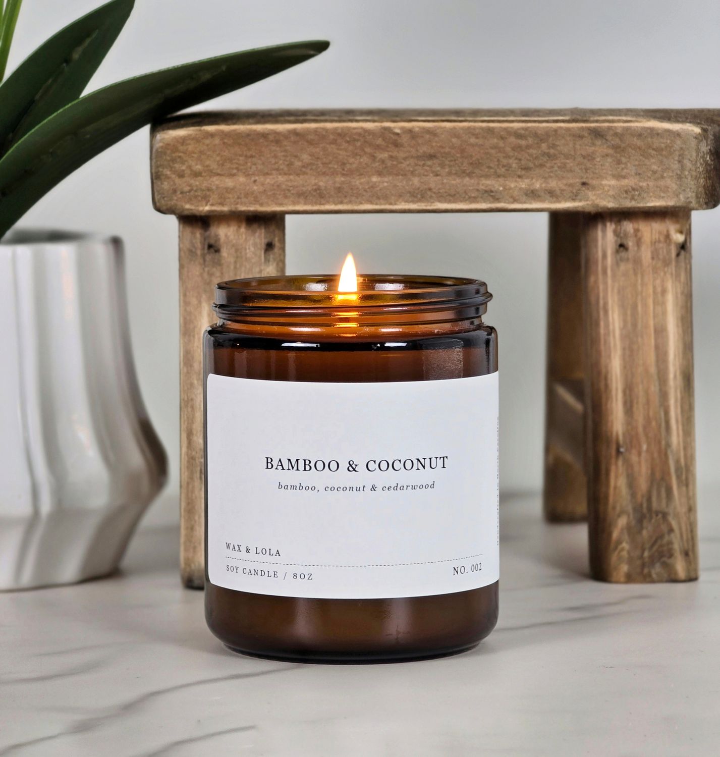 Bamboo &amp; Coconut Soy Candle