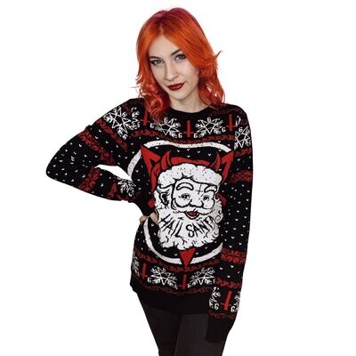 Hail Satan Santa Christmas Sweatshirt