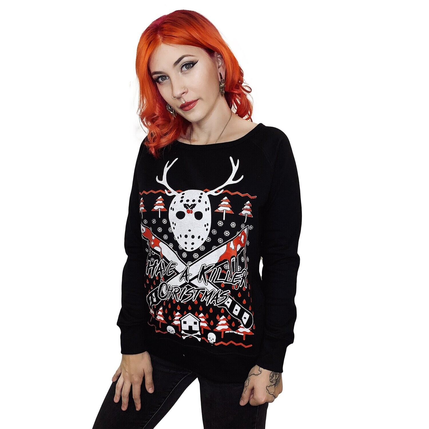 Have A Killer Christmas Horror Sweatshirt