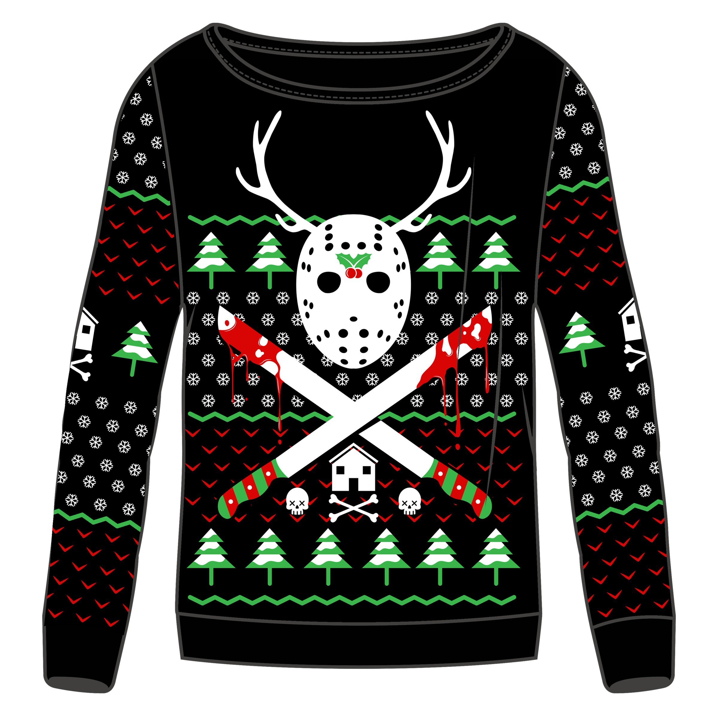 Horror top christmas sweater
