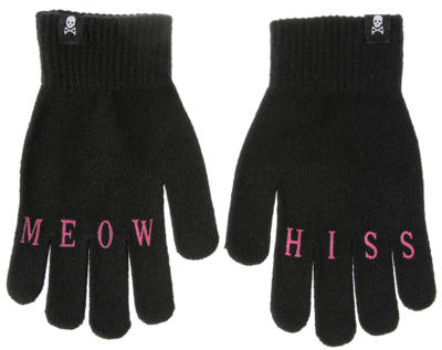 Sourpuss Meow Hiss Knit Gloves