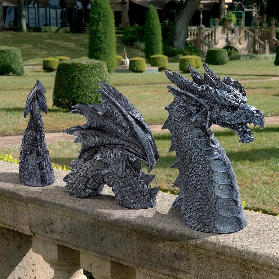 The Dragon of Falkenberg Castle Moat Lawn Statue